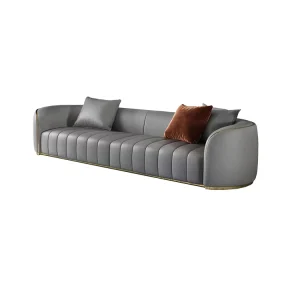 Factory Upholstered Sofas Top Grain Leather Sofa for Living Room Furniture