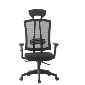 Factory Vertical Strip Mesh Office Chair Adjustable Headrest Lumbar Support Height Rolling Ergonomic Task Chair
