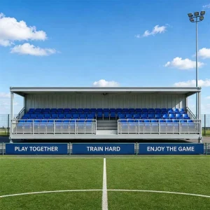 Factory Weather Resistant Modular Container Grandstand Stadium Spectators Stands Aluminum Bleachers Grandstand