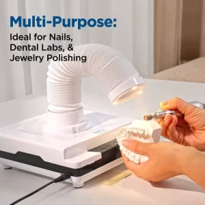 Factory White Color Dust Collector Extractor Nail Table Draft Electric Fan for Manicure Salon