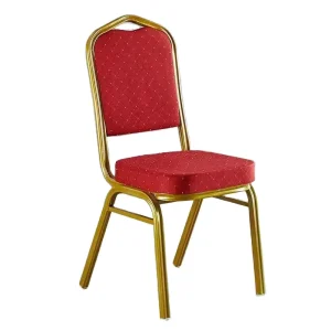 Factory Wholesales Light Luxury Hotel Banquet Wedding Conference Restaurant Chairs Fabric Soft Padded Backrest Dining Chairs