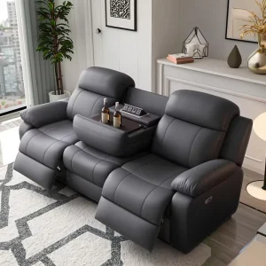 Factory Wholesales Multi functional First class Space Electric Cinema Living Room Video Room Small Apartment Leather Sofa