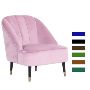 Factory direct Sale of Modern Design Velvet Fabric Hotel Leisure Single Sofa Suitable for Hotels and Wedding Parties