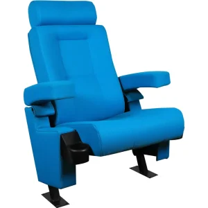 Factory priced Luxury Custom Fabric Folding Cinema Seat Theater Chair Furniture with Cup Holder