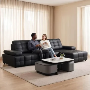 Family Living Room Luxury Electric Lift Recliner Leisure Sofa Set Square Italian Design Hotel Hospital Use