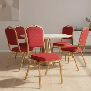 Fancy Luxury Durable Stackable Adjustable Modern Fabric Wedding Banquet Hotel Chairs