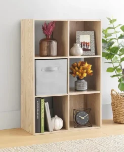 Farmhouse Book Shelf with Storage Open Display Bookshelves Wooden 3 Shelf Bookcase Home Decor Furniture for Home Office