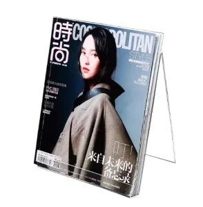 Fashion Magazine Book Display Stand A4 A5 Enterprise Advertising Poster Display Stand Multifunctional PS Clear Display Stand