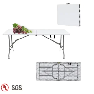 Fashion Simple Outdoor Portable Folding Tables Picnic Camping 6ft White Folding Table for Events