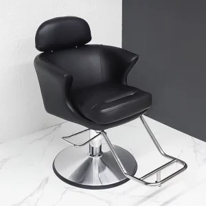 Fashionable Barber Salon Leather Chair with 360 Degree Swivel and Height Adjustable Feature