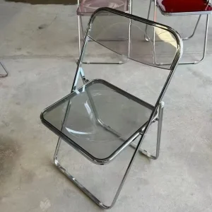 Fashionable Clear Colors Foldable Plastic Waterproof Comfortable Chairs for Restaurants Weddings Events Hotels Contemporary