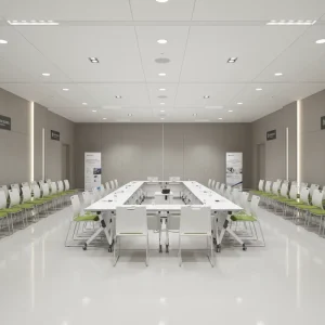 Fashionable Conference Meeting Study Training Room Desk Table with Wheels