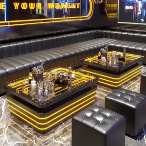 Fashionable Design Led Square Table for Sales Bar Nightclub Cocktail Light up Furniture