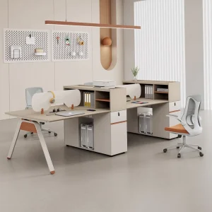 Fashionable Minimalist Modern Office Desk Employee Workstation