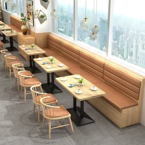 Fast Delivery Restaurant Sets Furniture Dining Table with Chairs Coffee Shop Furniture Cafe Tables and Chairs