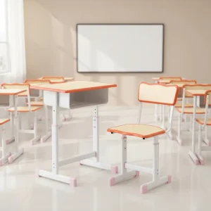 Fast Delivery School Tables Chair Set Classroom Furniture Desk Chair Colorful Student Desk Chair Set Easy to Clean