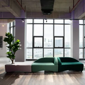 Feattop Modern Luxury Office Sofa Set Sofa Bed High Density Sponge Customized Design Direct Factory Supply Commercial Office