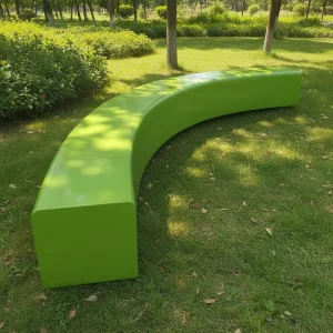 Fiberglass Animal Seat Sculpture Bench Reclining Style Round Outdoor Plaza Park