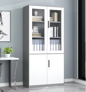File Cabinet 4 Doors Metal Storage Cupboard Steel File Cabinet