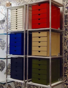 Filing Cabinet Corrosion Resistant Eco Friendly Stainless Steel Living Room Hotel Use Modern Design Durable Storage