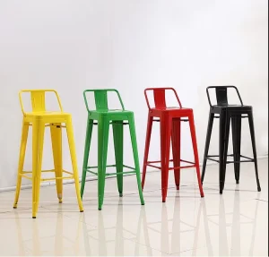 Fixed Bar Furniture Chair Bar Chairs for Restaurant Recommended Commercial Metal Stools