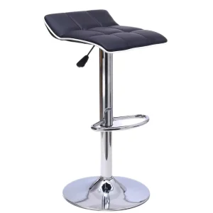 FlameGlow Modern Stainless Steel Frame Revolving Bar Stools with Steady Base for Dining Home or Hotel Use Model J19