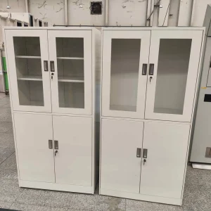 Flat Pack Lab Reagent Cabinet with Air Exhaust Duct Port Space saving KD Design for High Loading Quantity