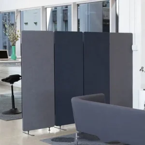 Flexible Acoustic Office Partition Modular Desk Dividers Portable Screen Panels Woven Projector Screens Cubicle Connectors NRC