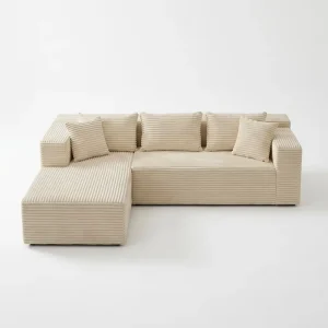 Flexible Modular Combination Comfortable Memory Foam Vacuum Compressed Sofa Modular Sectional L Shape Modern Villa