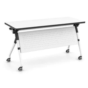 Flip Top Training Table with Wheels Nesting Desk for Classroom and Conference Use