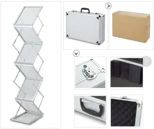 Floor Stand Iron A4 Acrylic Brochure Holder Advertising Brochure Holder Pamphlet Holder Magazine Shelf