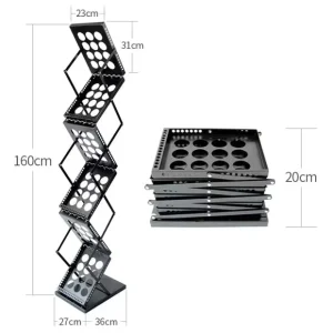 Floor standing Customized Modern Detachable Lightweight Portable Easy Assembly Washable Metal Powder Coated Poster Stand Foam