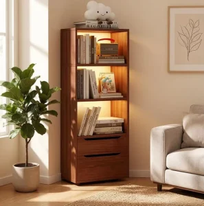Floor standing Eco Friendly Durable MDF Bookshelf Storage Cabinet Living Room Dining Organizer TV Side Cabinet Modern Design