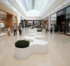 Flower Pot Leisure Chair Creative Rest Seat Creative Shaped Lounge Public Area Waiting Chairs