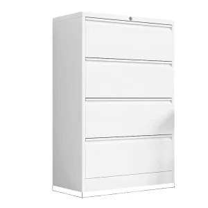 Foldable 4-Drawer Steel Filing Cabinet Metal Commercial Storage Furniture for Hospital and Office Use