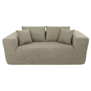 Foldable Compression Sleeper Sofa Vacuum Packed Upholstered Sofa Bed Easy Unbox Modern for Villa Workshop Apartment Homestay