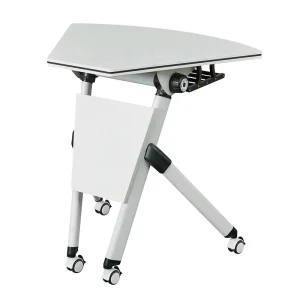Foldable Conference Table Student Discuss Meeting Conference Activity Folding Training Desk Foldable Round Training Table