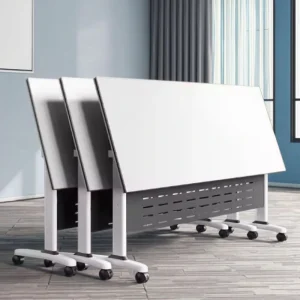 Foldable Conference Table Training Table for Meeting Rooms Modern Design Foldable and Movable with Wheels Office Furniture