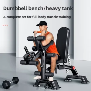 Foldable Dumbbell Bench Sit Up Fitness Equipment Home Use Auxiliary Multi Functional Abdominal Muscle Board Fitness Chair Bench