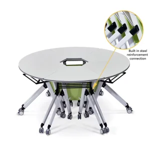 Foldable Flip Top Training Center Tables Multi-Function Simple Meeting Room Folding Training Office Table for Sale