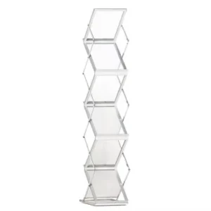 Foldable Literature Display Stand Catalogue Shelf Brochure Holder Magazine Rack for Trade Show