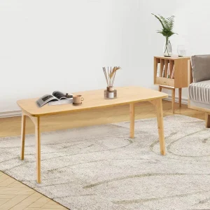 Foldable Luxury Wooden Panel Coffee Table Modern Sofa End Table for Living Room Furniture