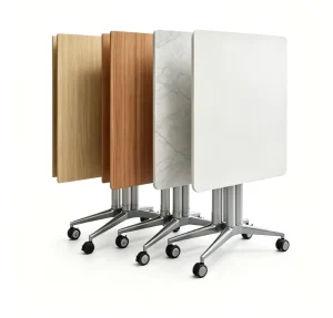 Foldable Mobile Fixed Long Training Meeting Table Splicing Telescopic Multifunctional Melamine Modern Office Furniture