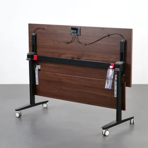 Foldable Modern Minimalist PVC Training Table Mobile Modular Meeting Room Table Teaching Office Study Workstation Training Desk