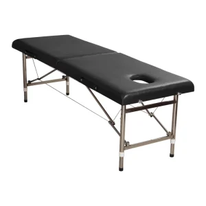 Foldable Portable Massage Table Metal Frame Lightweight Beauty Salon Facial Bed for Hospital Use