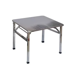 Foldable Restaurant Table Modern Metal Square Antique Design Portable Space Saving Commercial Furniture