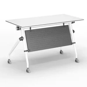 Foldable Training Table Conference Table and Chair Set Movable Splicing Multifunctional Long Office & Double Study Desk
