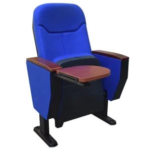 Folding Auditorium Chairs Blue University Lecture Hall Chair Seating Furniture Large Size Meeting Room Chair