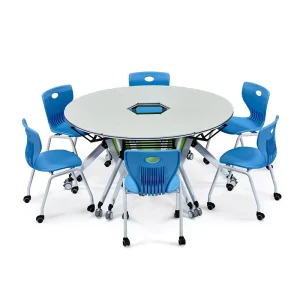 Folding Classroom Training Room Space Saving School Desk and Chair Foldable Office Training Meeting Table and Chairs Set