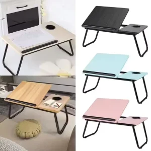 Folding Computer Desk on Bed Adjustable Office Desks Height Bedroom Study Table Working Table for Home Office
